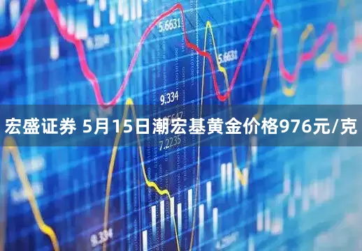 宏盛证券 5月15日潮宏基黄金价格976元/克